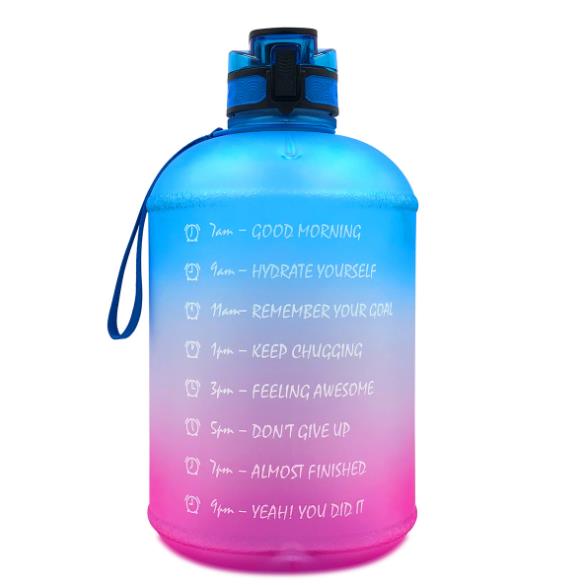 Gradient gallon plastic water bottle (1)
