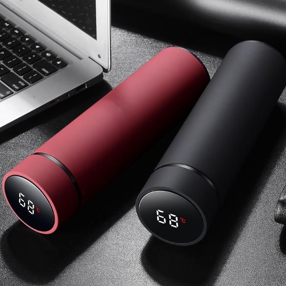 Monochrome intelligent temperature measurement business thermoflask (2)