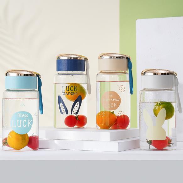 Mini cute creative glass water bottle (3)